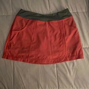 Kyodan athletic Skort skirt with pockets beautiful tangerine color, Size M